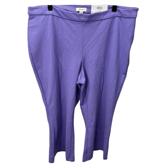 Women's Plus Pants sz 1X Macy's On 34th Lilac NEW # H746 - Picture 1 of 10